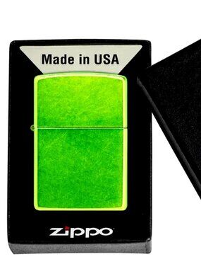Cool Lurid Green Zippo Lighter
